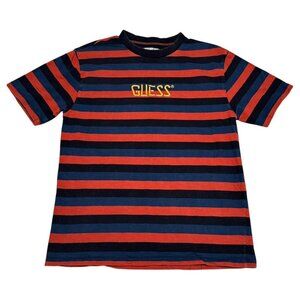 Guess Originals Embroidered Striped Multicolor‎ Shirt Adult Medium